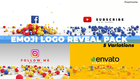 Emoji Logo Reveal - VideoHive 28202745