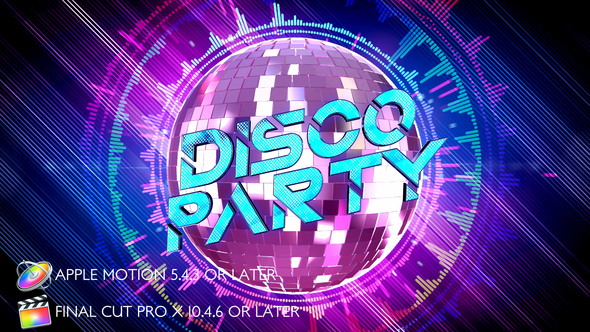 Disco Party Opener - Apple Motion