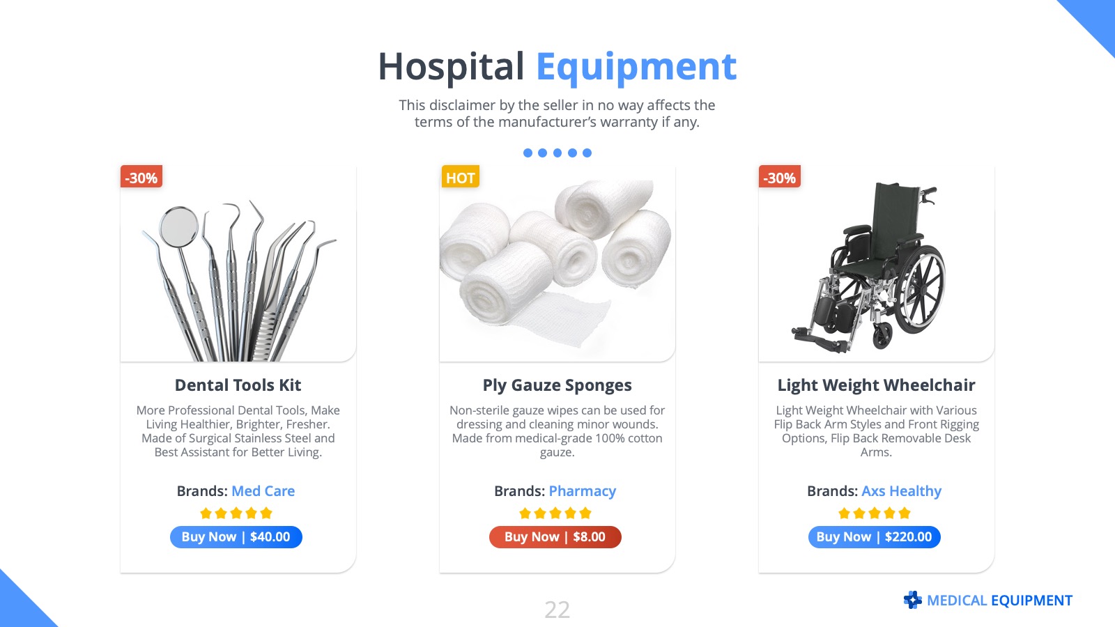 Medical Equipment PowerPoint Presentation, Presentation Templates