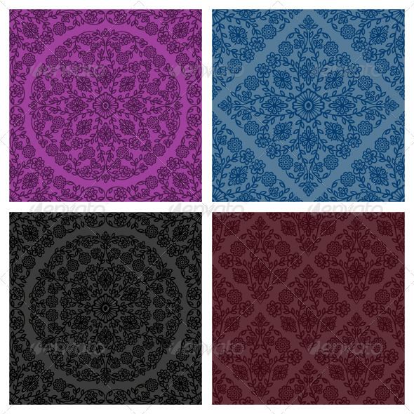 Seamless floral pattern - Patterns Decorative