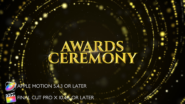 Awards Show Opener - Apple Motion