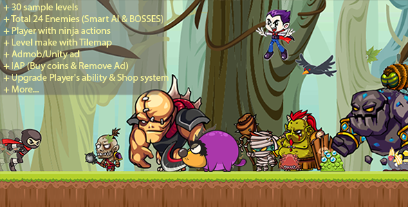 NINJA RIAN - UNITY COMPLETE GAME