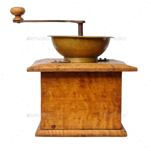 Antique manual coffee grinder Stock Photo by sergeyskleznev PhotoDune