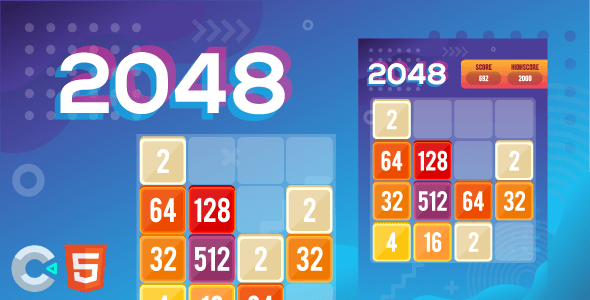 2048 - HTML5 Puzzle Game (Construct 3)