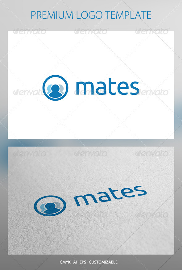 Mates - Social Network Logo template - Humans Logo Templates