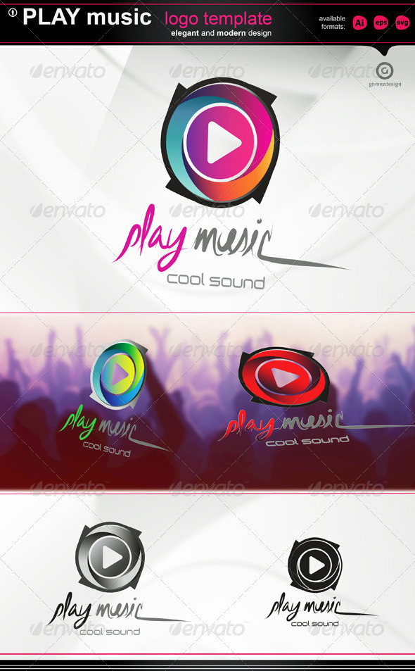 Play music - Logo Templates
