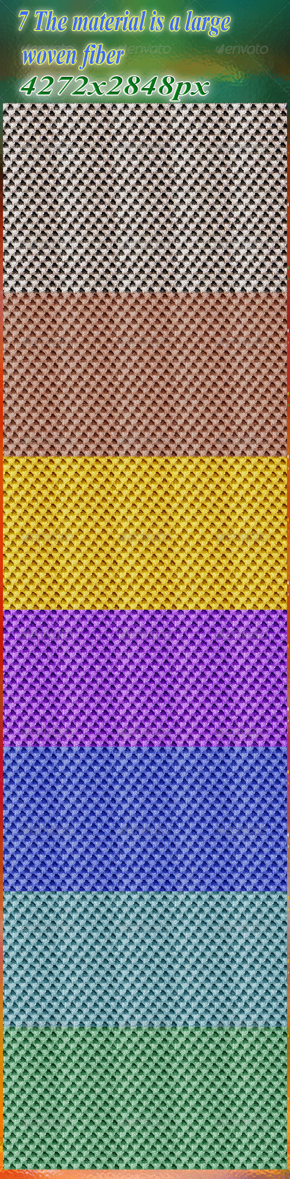 The material is a large woven fiber