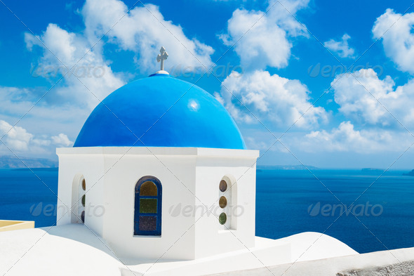 Santorini Island, Greece - Stock Photo - Images