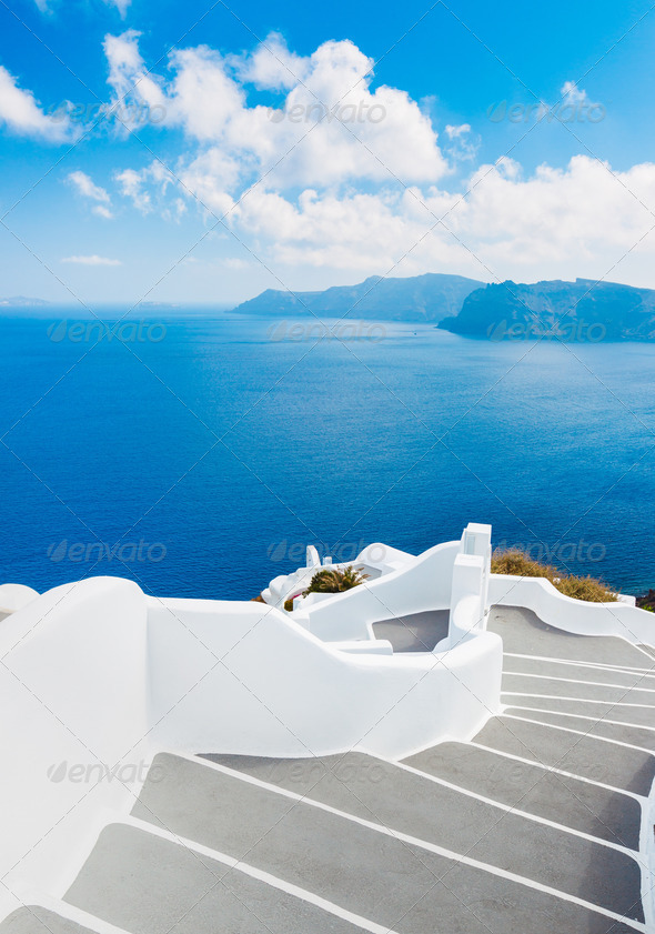Santorini Island, Greece - Stock Photo - Images