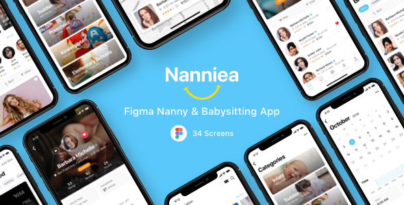 Nanniea - Figma - ThemeForest 28240697