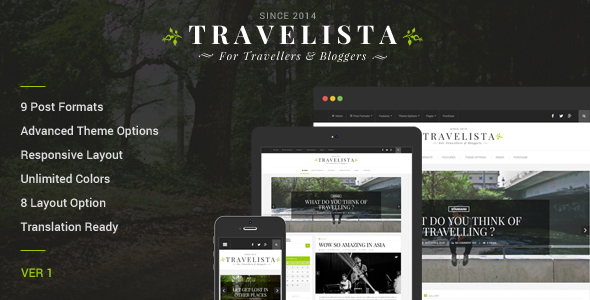 Travelista - WordPress - ThemeForest 9308392