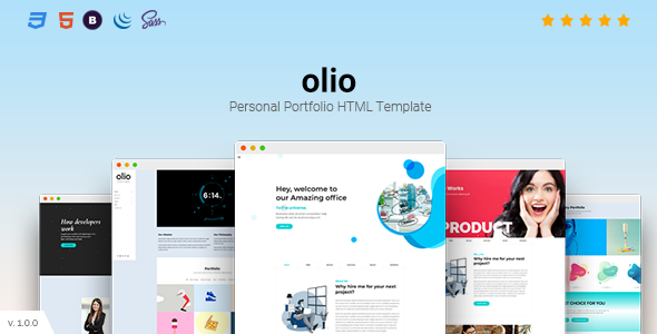 olio - Personal Portfolio HTML5 Template