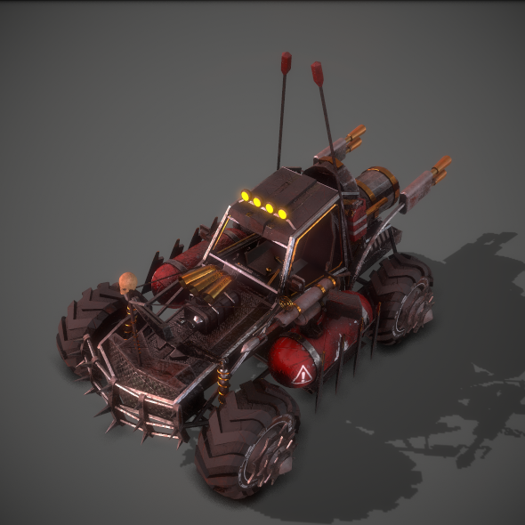 Apocalyptic Buggy Car - 3Docean 28252363