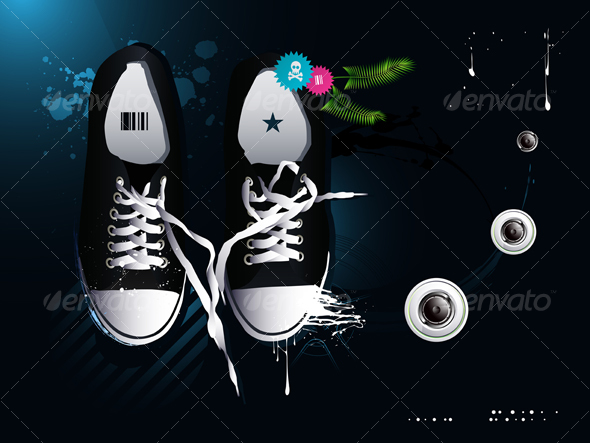 Athletic Shoes Sneakers - Man-made Objects Objects