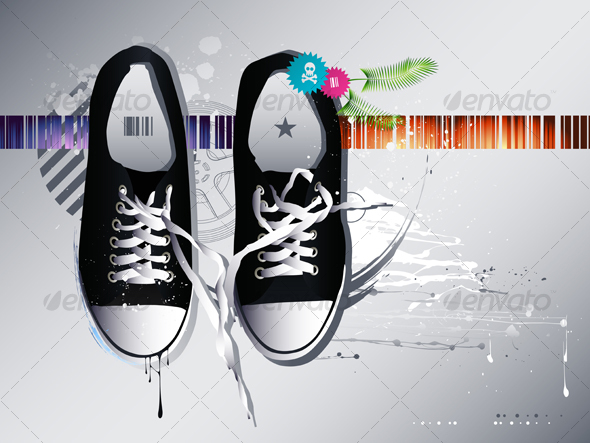 Athletic Shoes Sneakers - Man-made Objects Objects