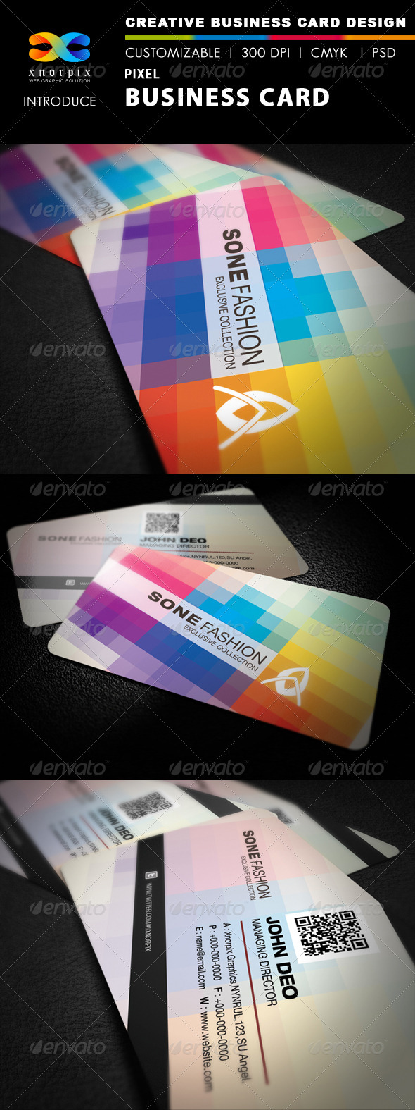 Pixel Business Card