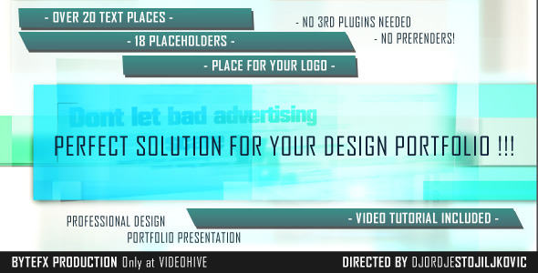 Professional Design Portfolio - VideoHive 293369