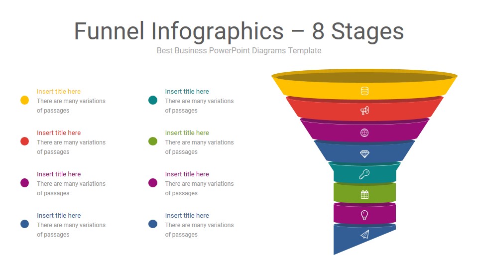 Funnel PowerPoint Infographics Diagrams Template, Presentation Templates