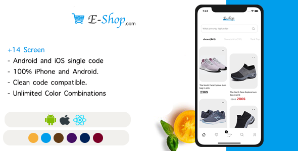 E-Shop - React Native Ecommerce template