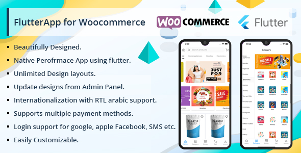 Flutter Multivendor Mobile app for WooCommerce
