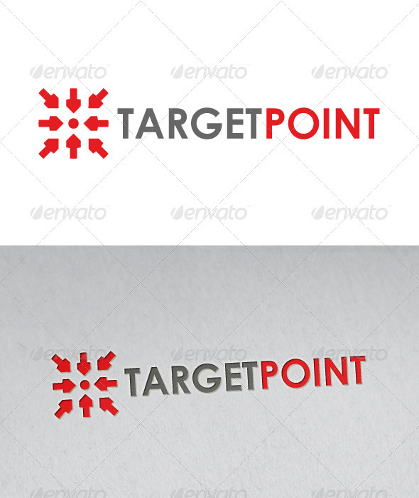 Target Point Logo - Vector Abstract