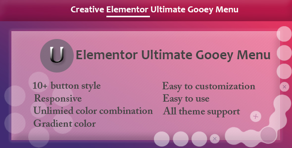 Elementor – Ultimate Gooey Menu