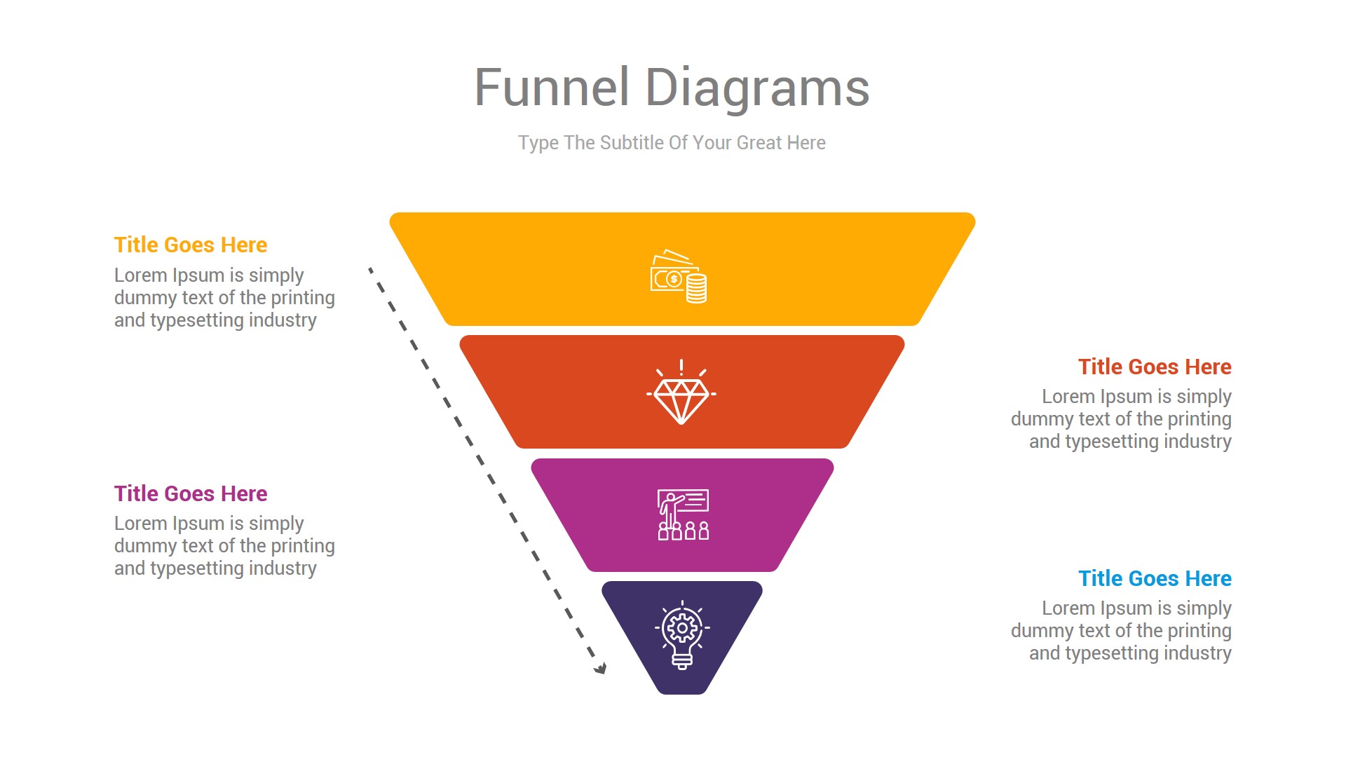 Funnel Diagrams Keynote and Illustrator Template, Presentation Templates