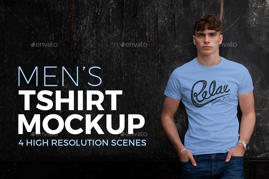 Men's T-shirt Mockup, Graphics | GraphicRiver