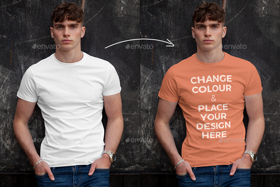 Men's T-shirt Mockup, Graphics | GraphicRiver