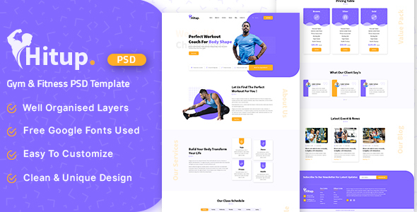 Hitup - Fitness - ThemeForest 28287595