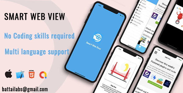 Smart Webview Convert Website to Native IOS | Admob | Onesignal | IOS