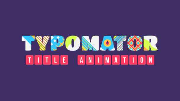 Typomator Title - VideoHive 28292039