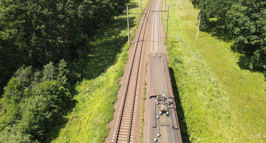 Train, RailWay, Aerial