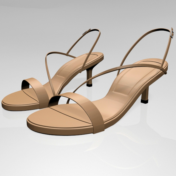 High-Heel Strappy Sandals - 3Docean 28292463