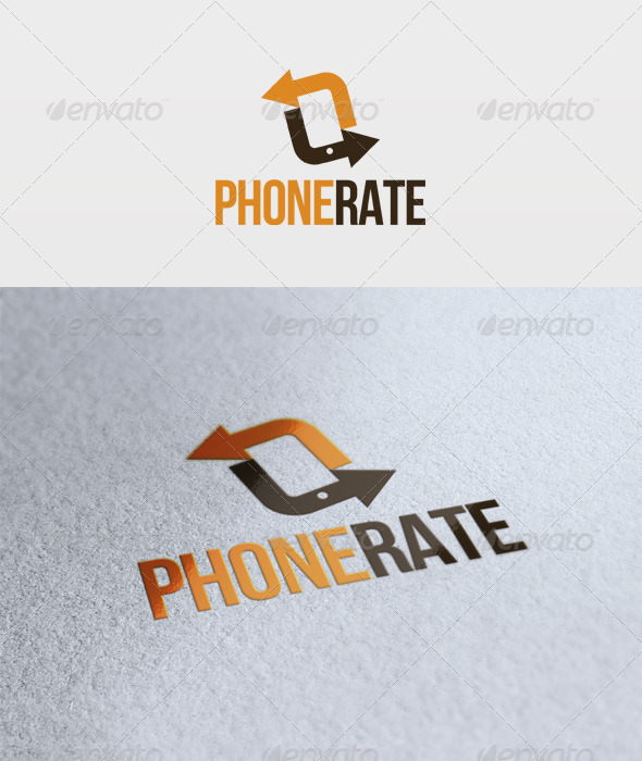 Phone Rate Logo - Vector Abstract