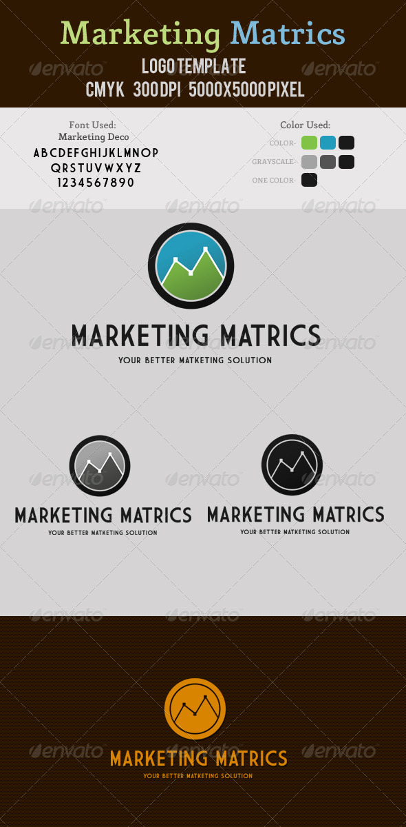 Marketing Metrics Logo - Symbols Logo Templates