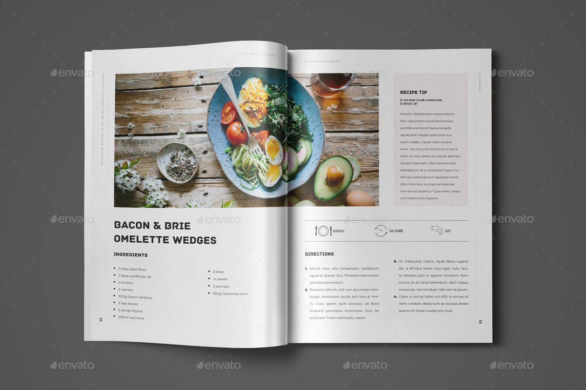 Cookbook / Recipe Book Template, Print Templates | GraphicRiver