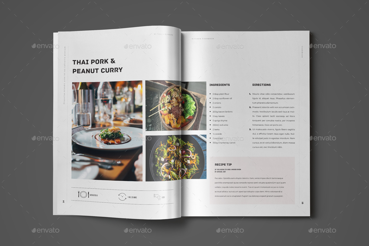 Cookbook / Recipe Book Template, Print Templates | GraphicRiver