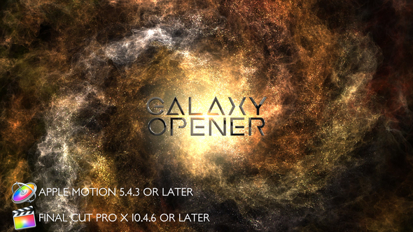 Galaxy Opener Titles - Apple Motion