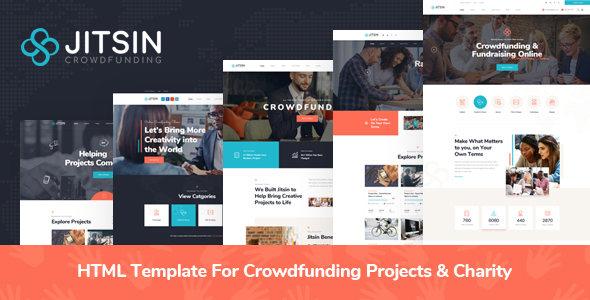 Excellent Jitsin - HTML Template For Crowdfunding Projects & Charity