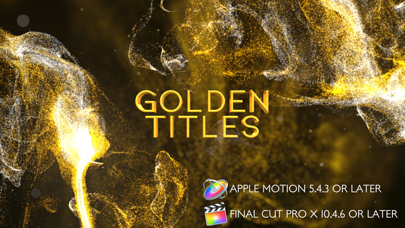 Golden Titles - Apple Motion
