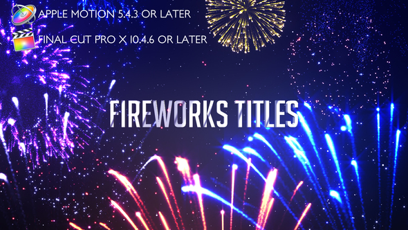Fireworks Titles - Apple Motion