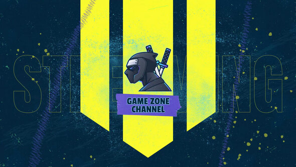 Grunge Gaming Logo Transition