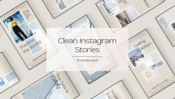 Clean Instagram Stories - VideoHive 28301087