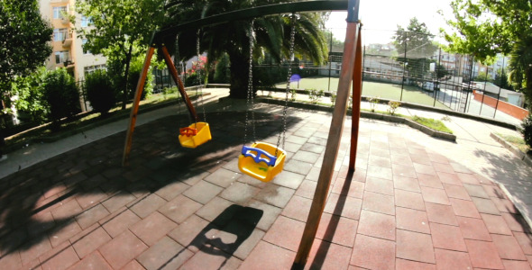 Swing In Kids Playground