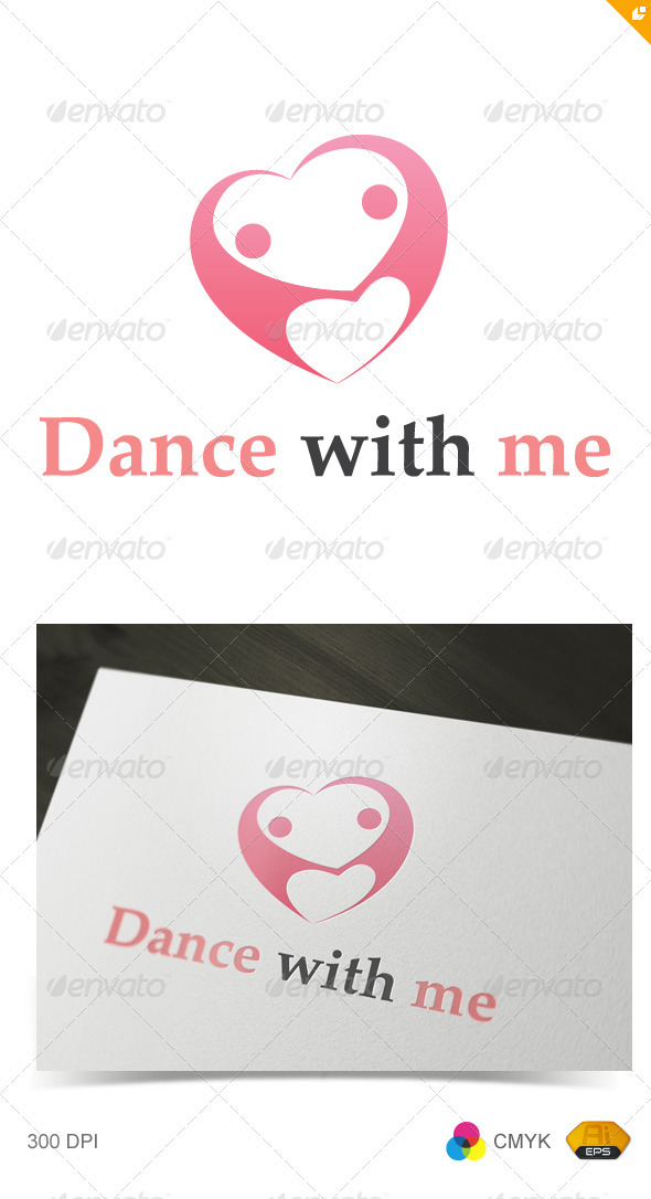 Dance with Me Logo - Vector Abstract