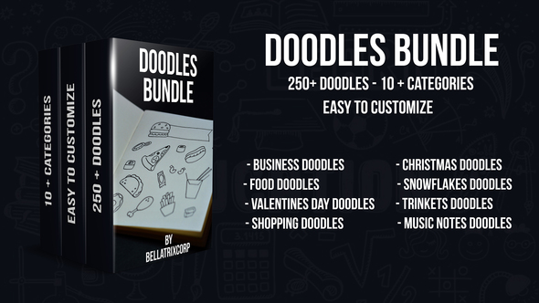 250 Animated_Doodles Bundle Pack