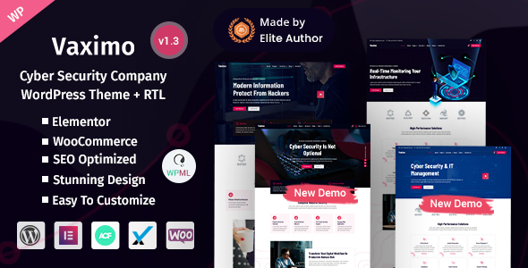 Vaximo – Cyber Security Company WordPress Theme
