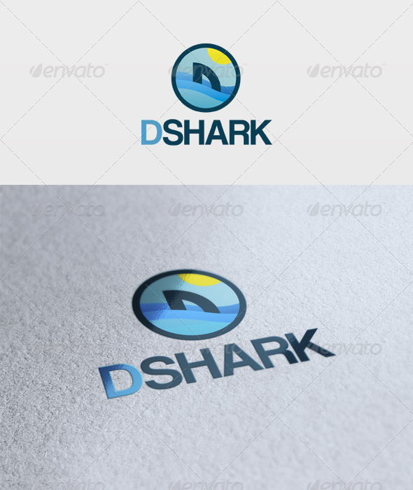 D Shark Logo - Letters Logo Templates
