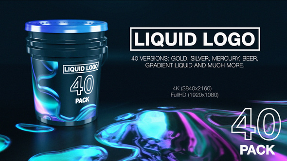 Liquid Logo Reveal (40 in 1 Pack)